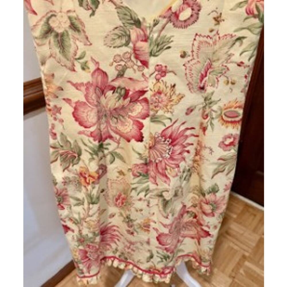 Vintage Maggy London Floral Slip Dress Cottagecore Midi Dress Size 8 - Picture 11 of 11